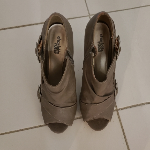 Charlotte Russe Peep-Toe Booties - Picture 3 of 3